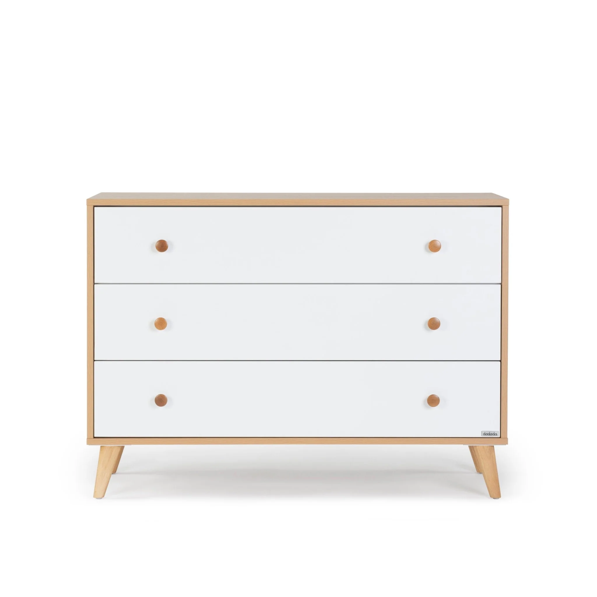 Austin 3-Drawer Dresser (Red Oak + White) - Image 3