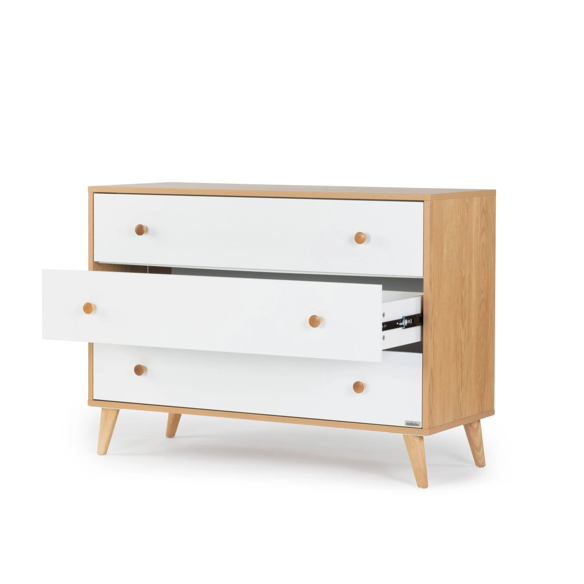 Austin 3-Drawer Dresser (Red Oak + White) - Image 5