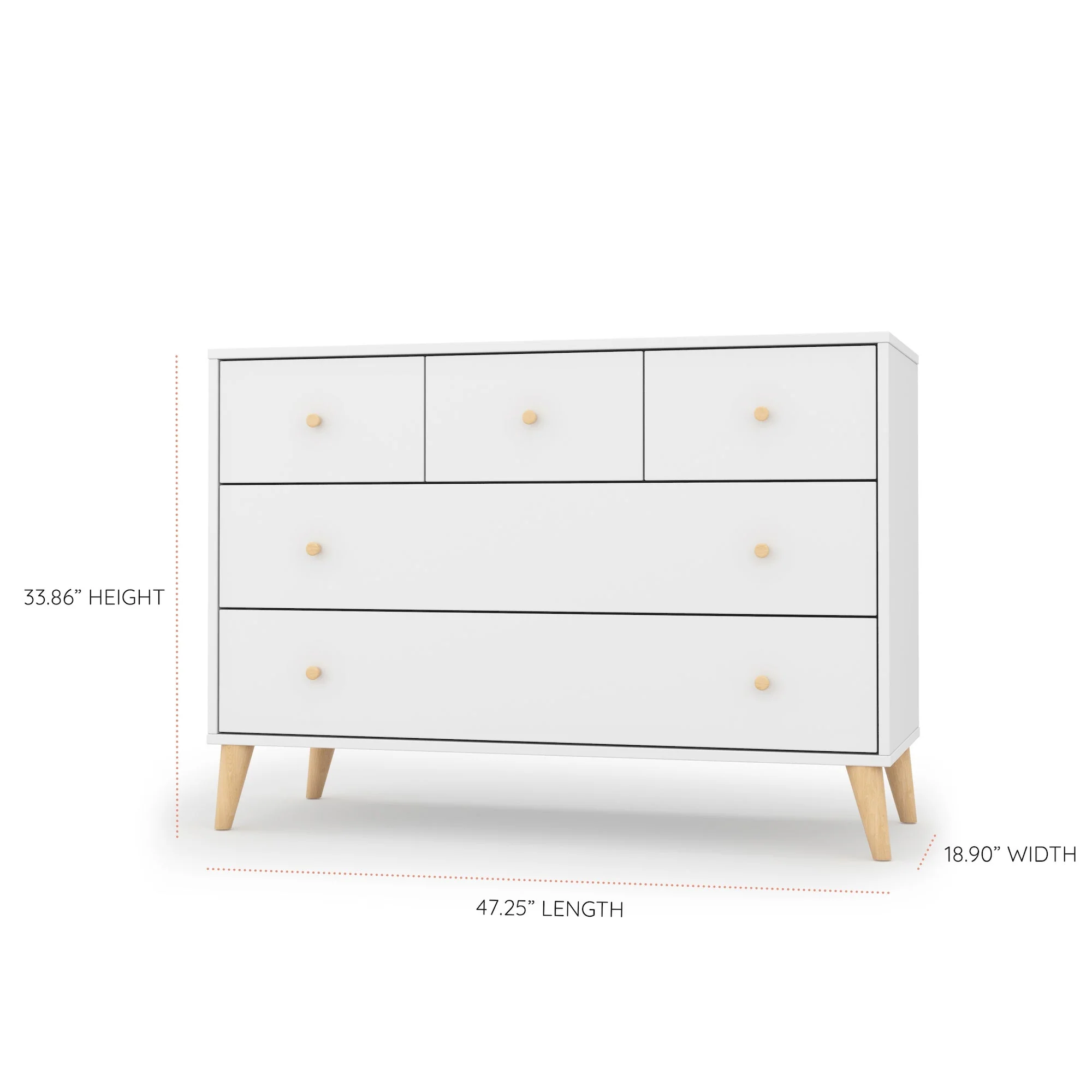 Austin 5-Drawer Nursery Dresser - Image 10