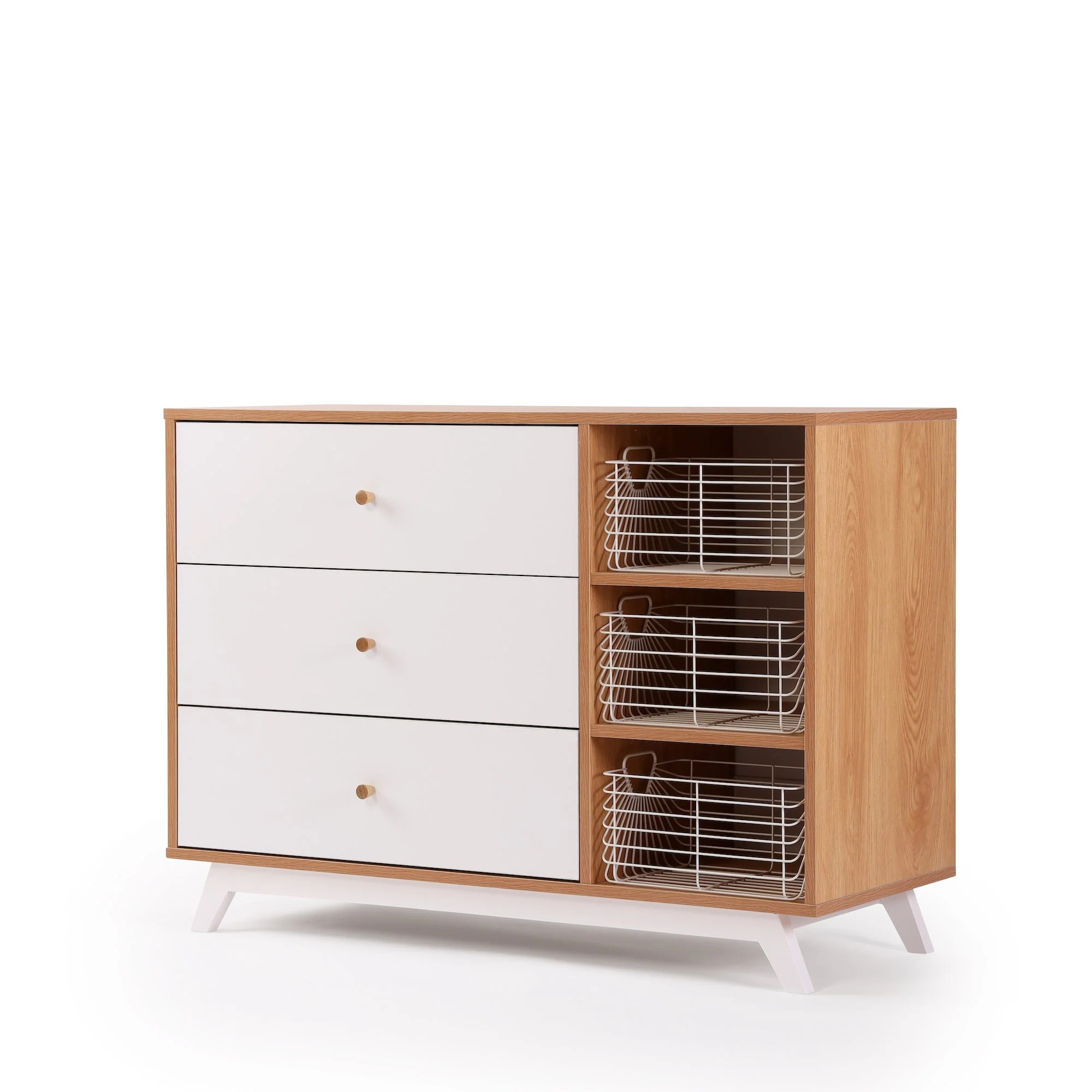 Central Park 3-Drawer, Two Shelf Nursery Dresser - Image 16