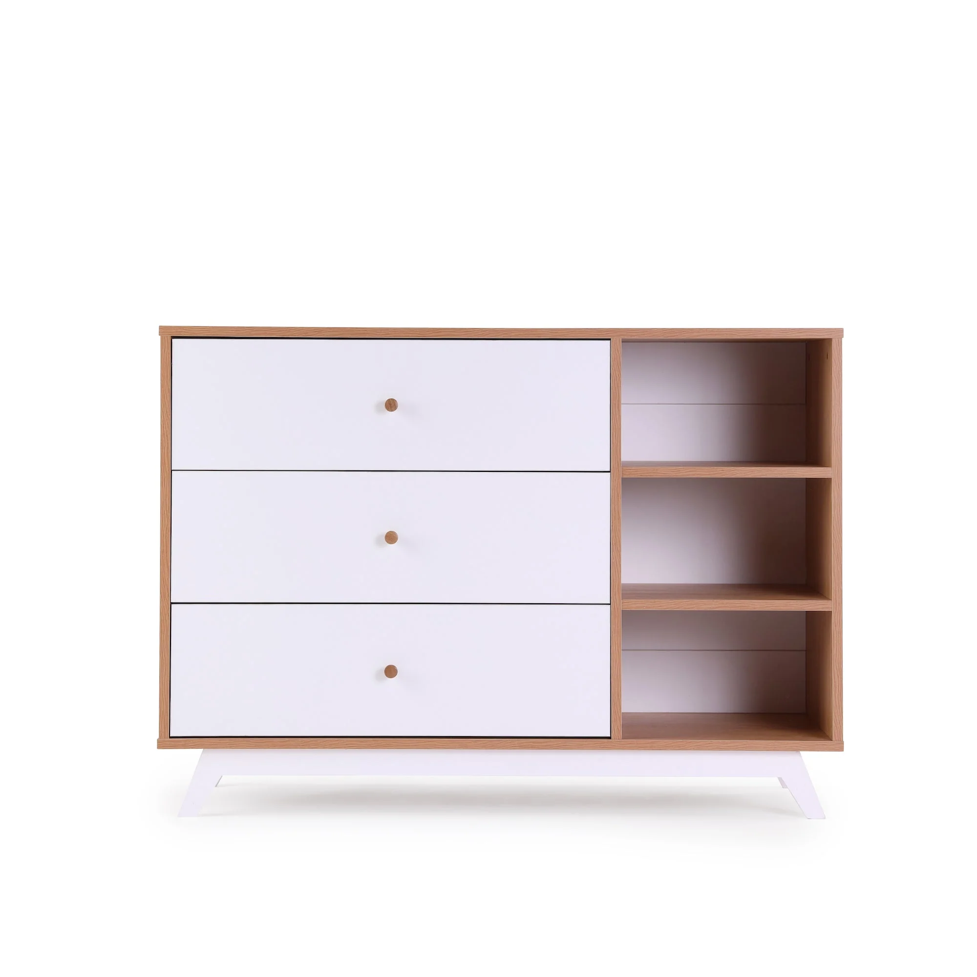 Central Park 3-Drawer, Two Shelf Nursery Dresser - Image 17