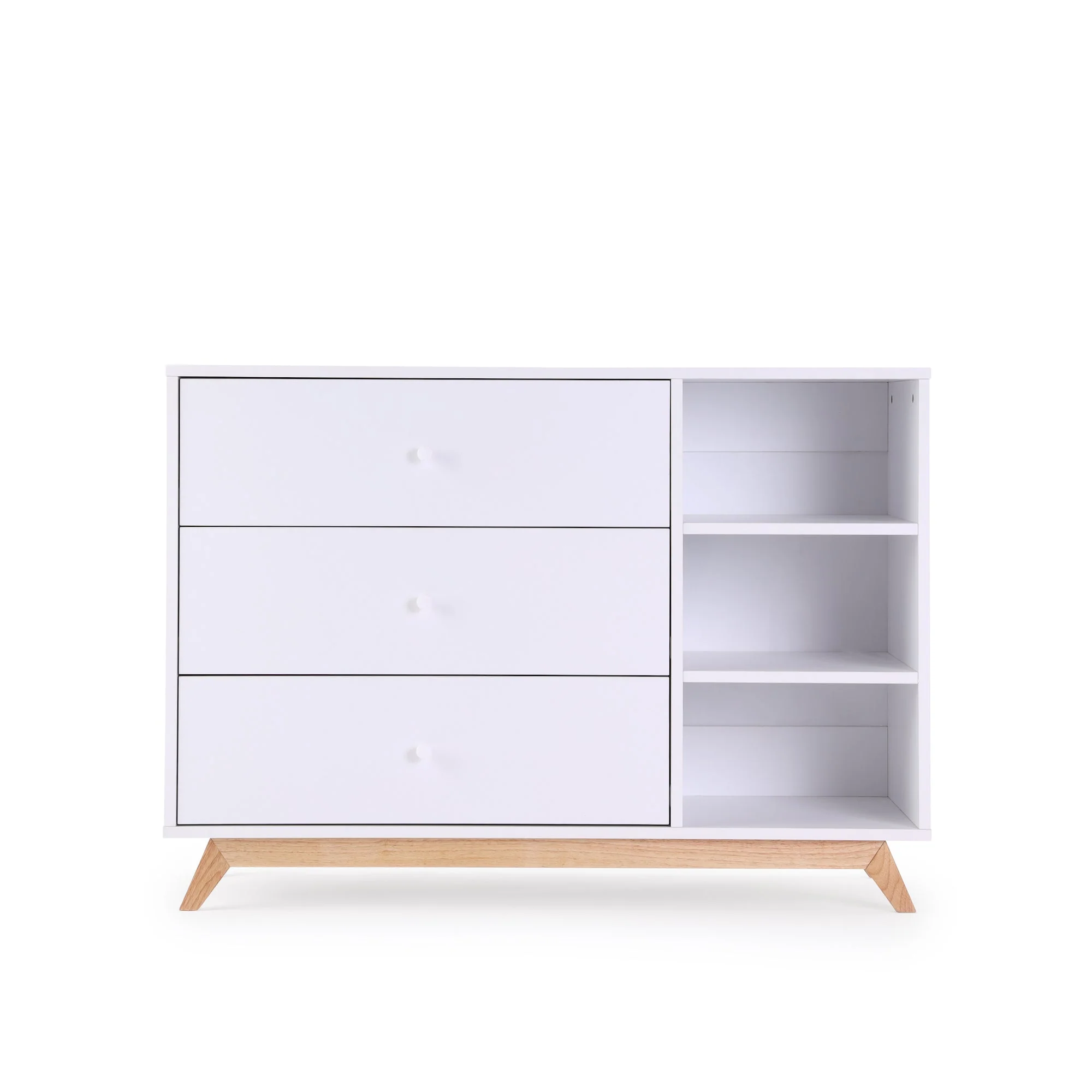 Central Park 3-Drawer, Two Shelf Nursery Dresser - Image 8