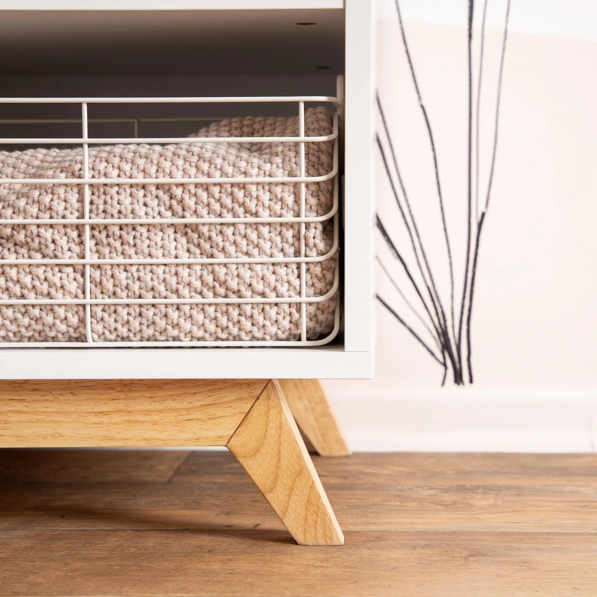 Central Park 3-Drawer, Two Shelf Nursery Dresser + Free Storage Baskets - Image 6