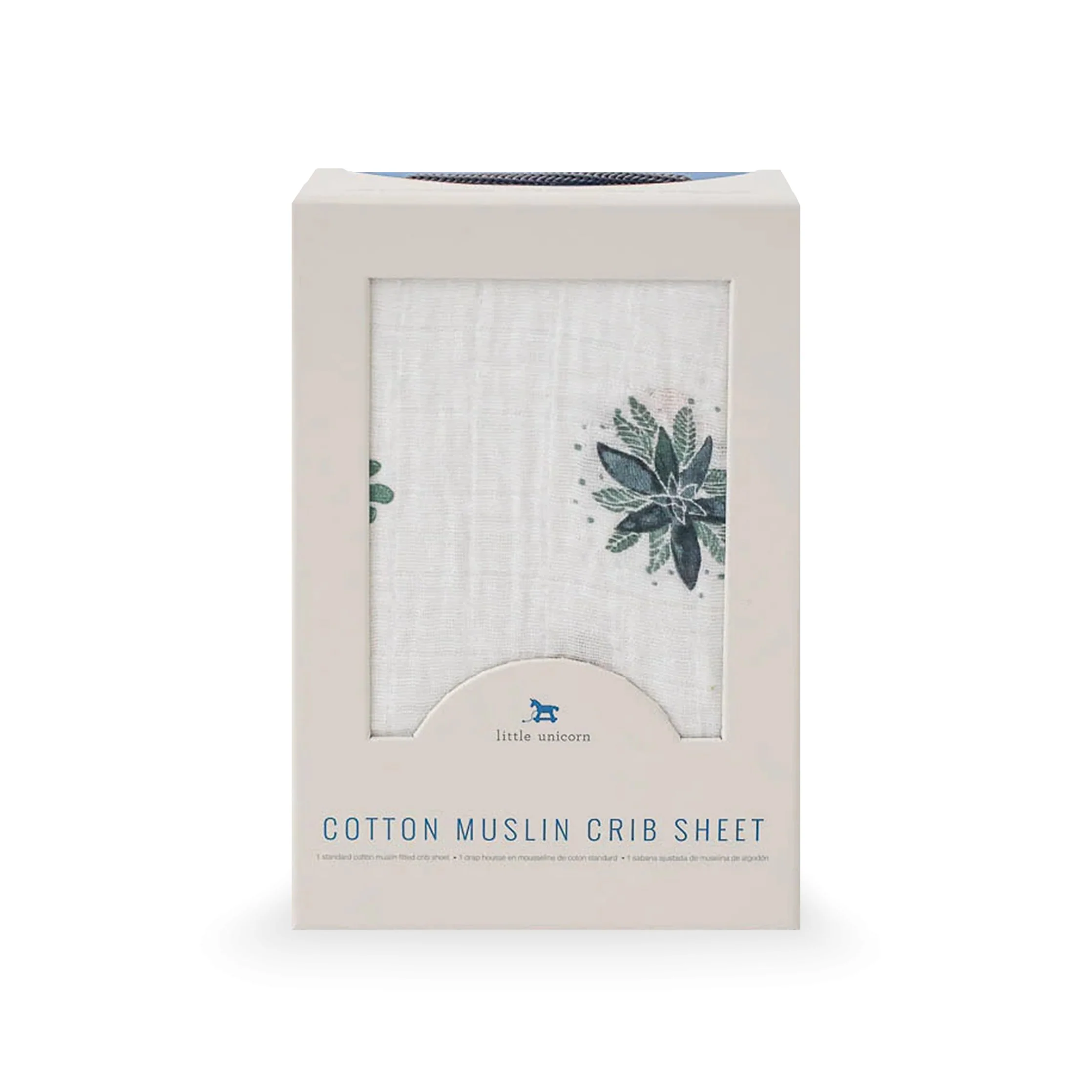 Cotton Muslin Crib Sheet - Prickle Pots - Image 4