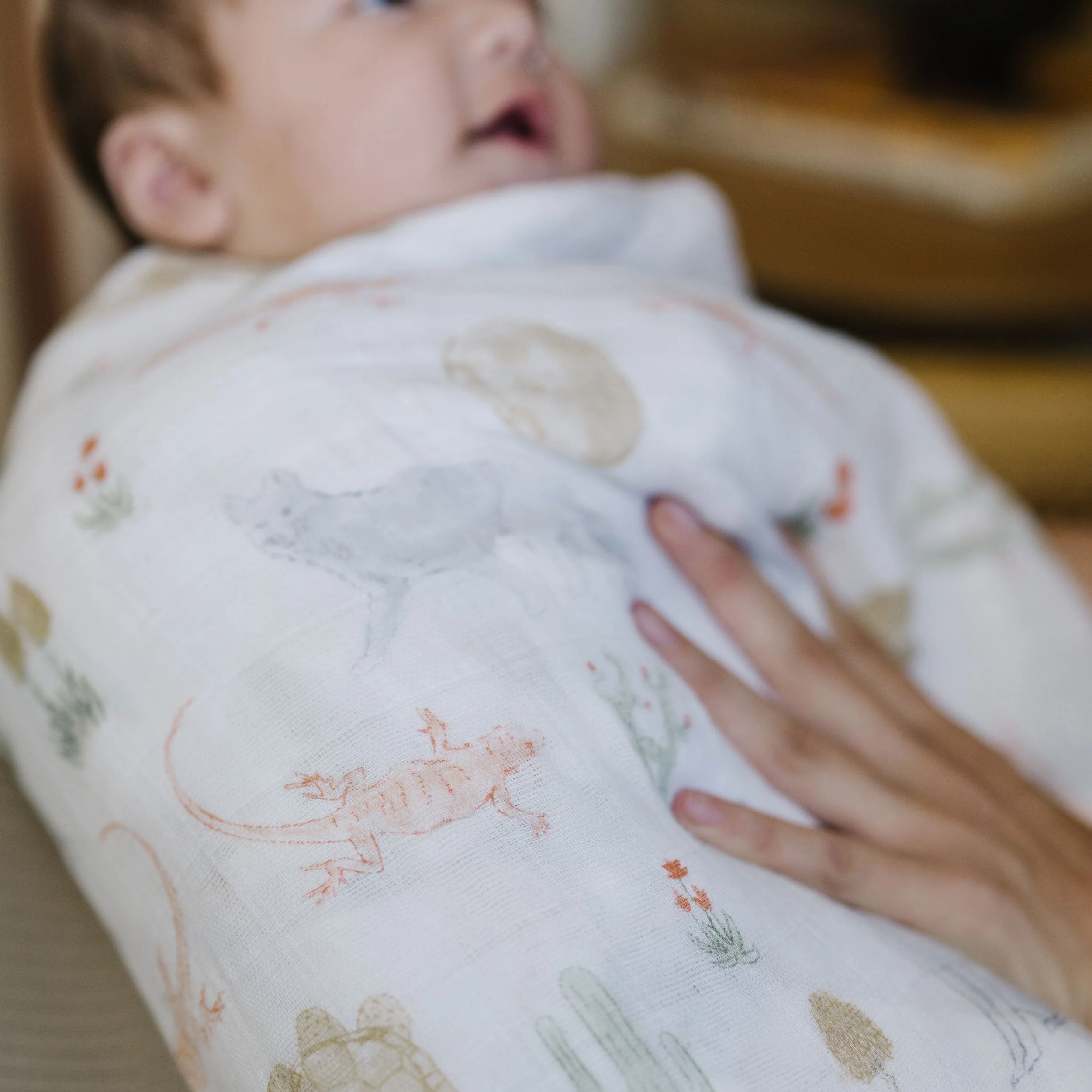 Cotton Muslin Swaddle Blanket 3 Pack - Desert Night - Image 13