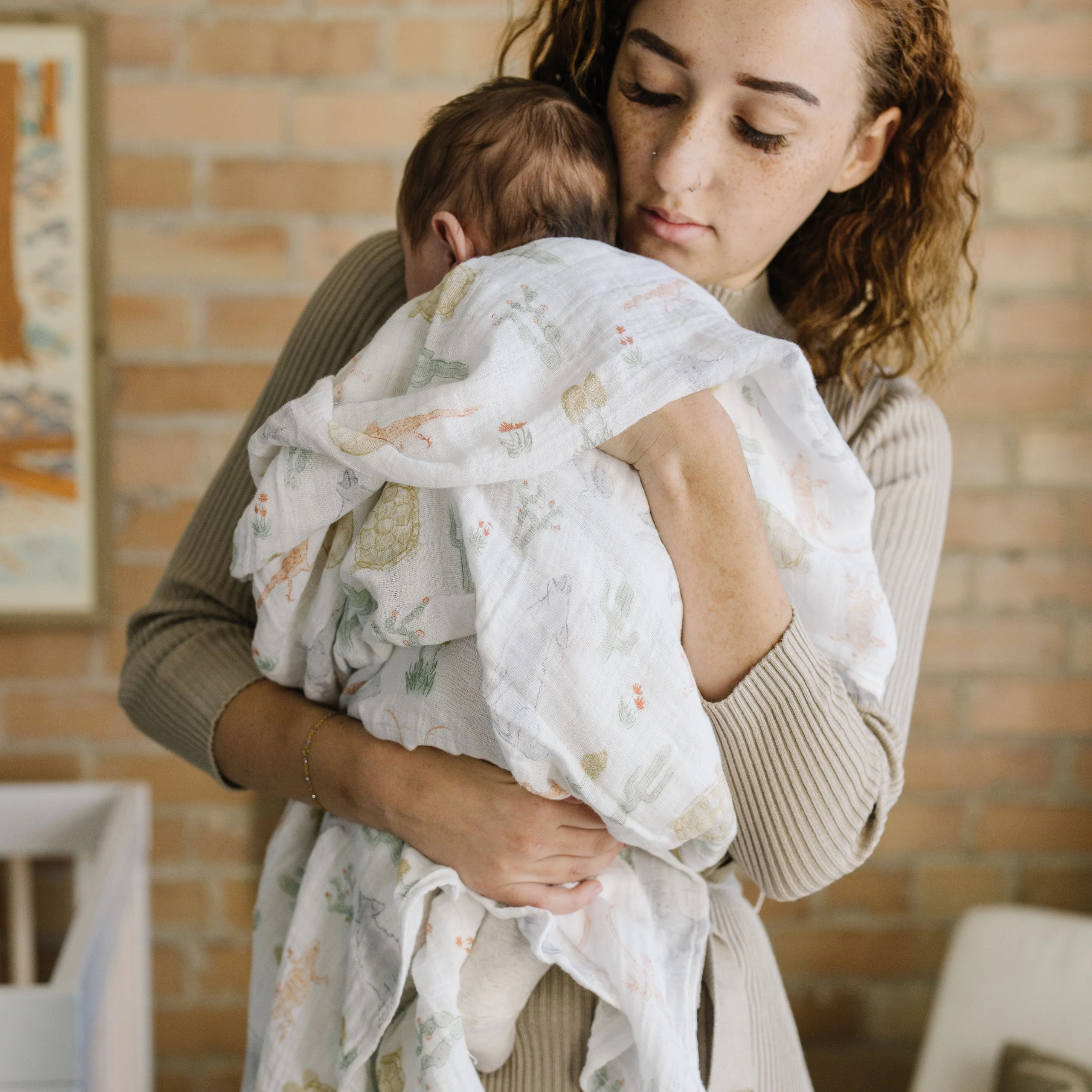 Cotton Muslin Swaddle Blanket 3 Pack - Desert Night - Image 15