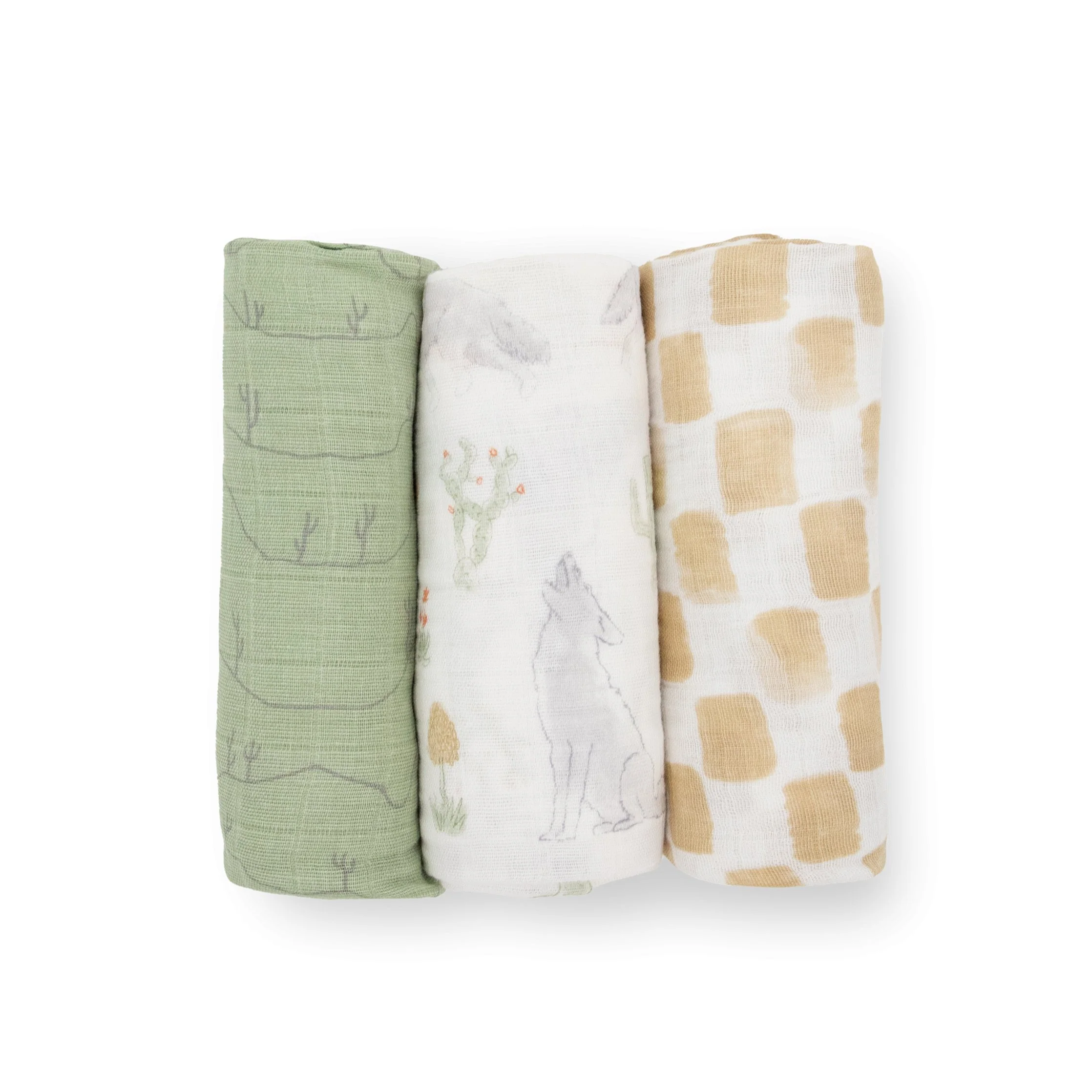 Cotton Muslin Swaddle Blanket 3 Pack - Desert Night - Image 8