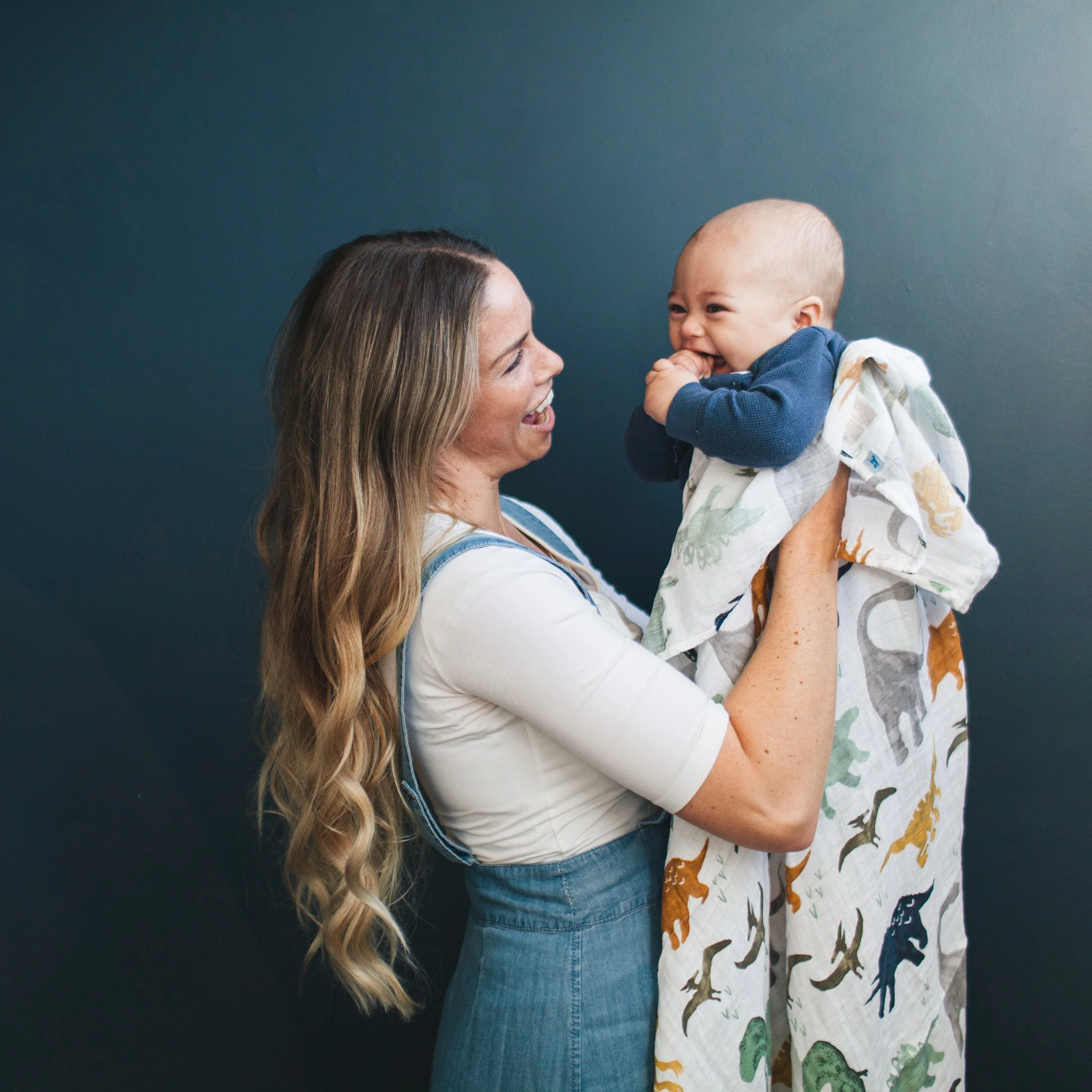 Cotton Muslin Swaddle Blanket 3 Pack - Dino Friends 2 - Image 9