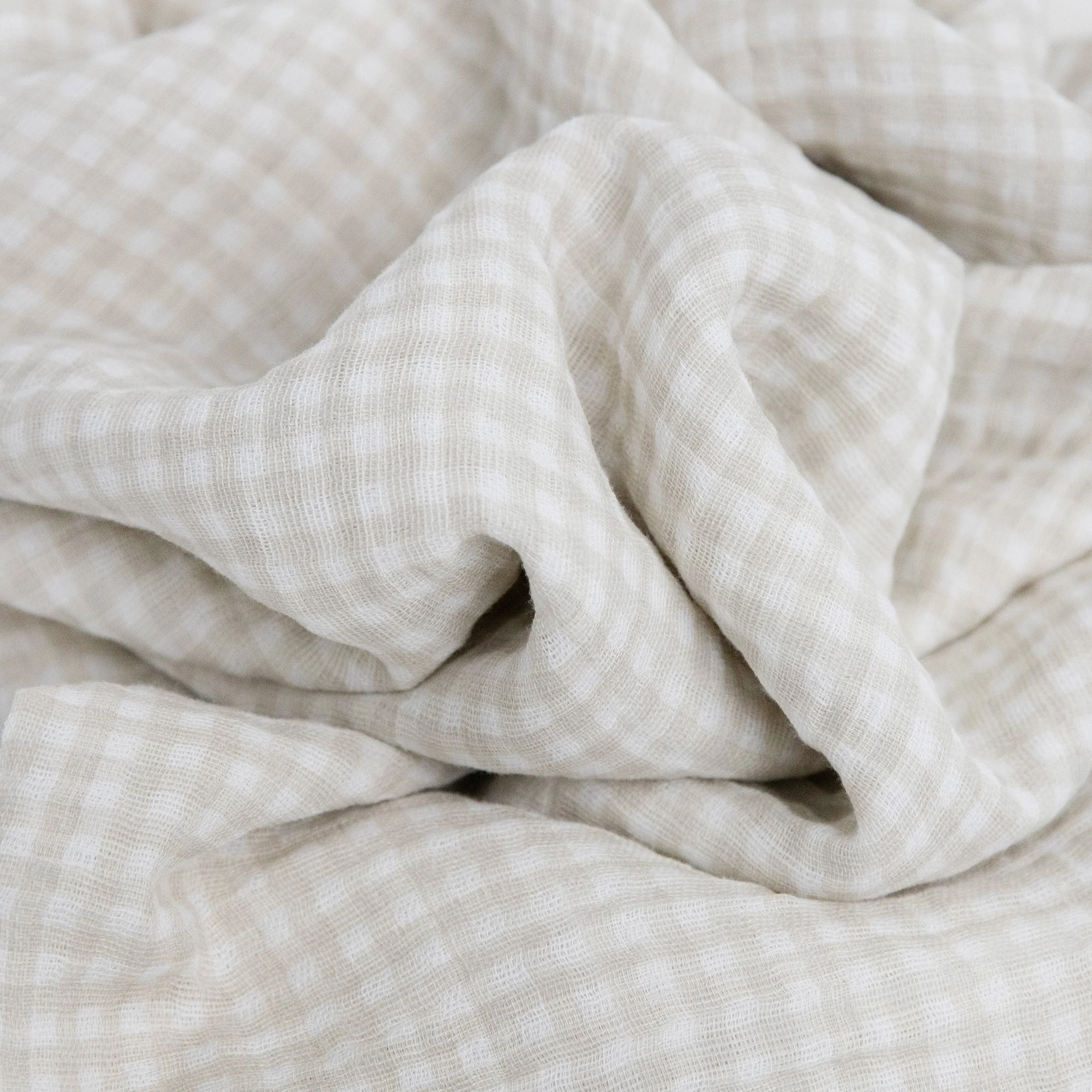 Cotton Muslin Swaddle Blanket 3 Pack - Light Pink - Image 4