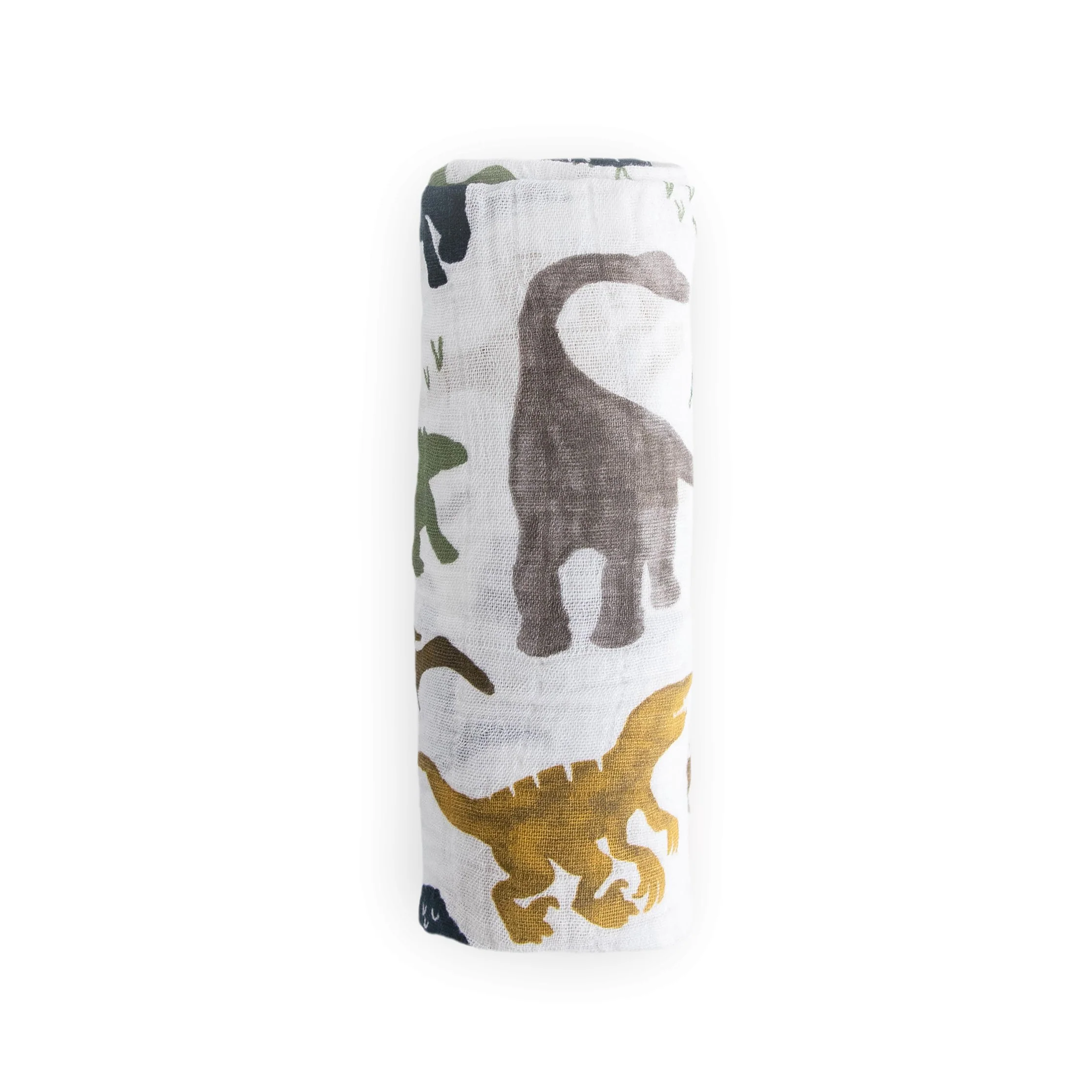 Cotton Muslin Swaddle Blanket - Dino Friends - Image 4