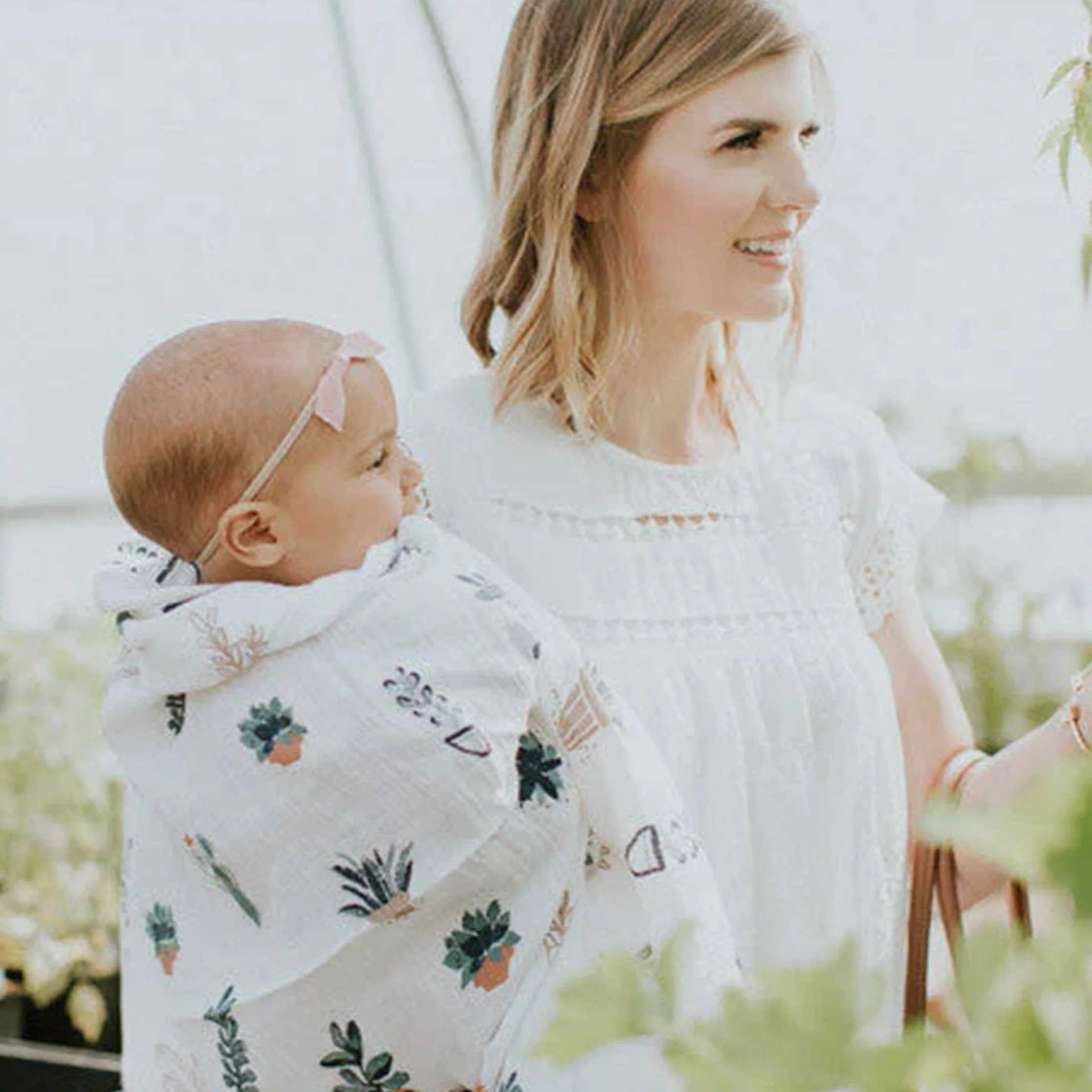 Cotton Muslin Swaddle Blanket - Prickle Pots - Image 5