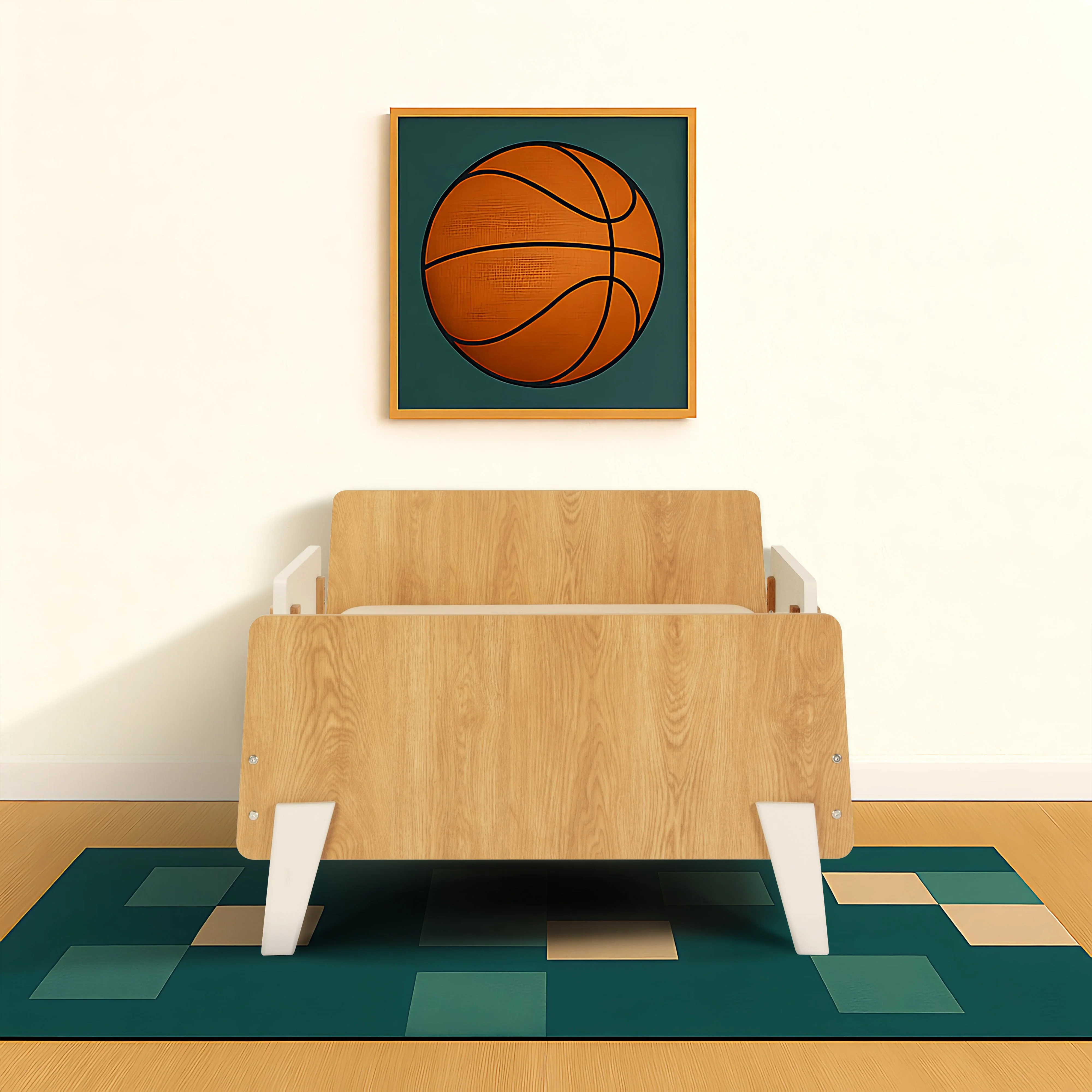 Fun Twin Bed with Safety Guardrails for Kids - Image 21