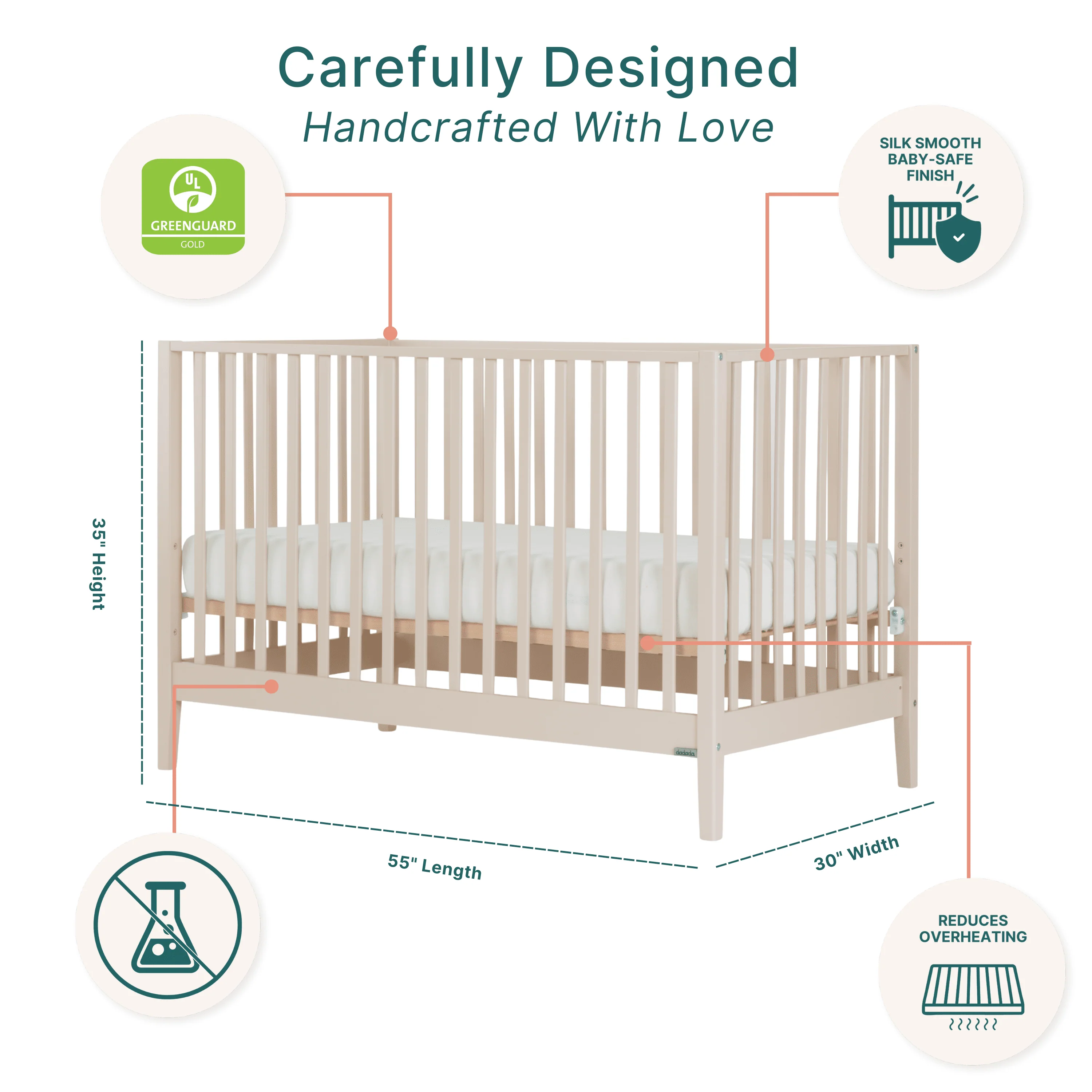 LaLa 3-in-1 Convertible Crib - Image 37