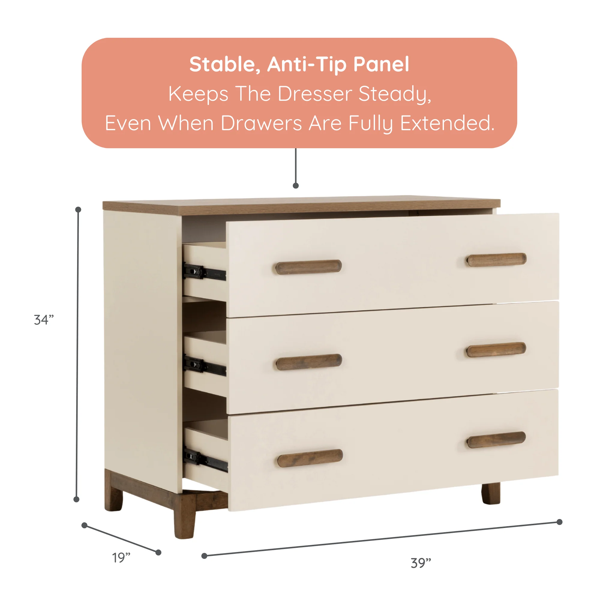 LaLa Little 3-Drawer Dresser - Image 29