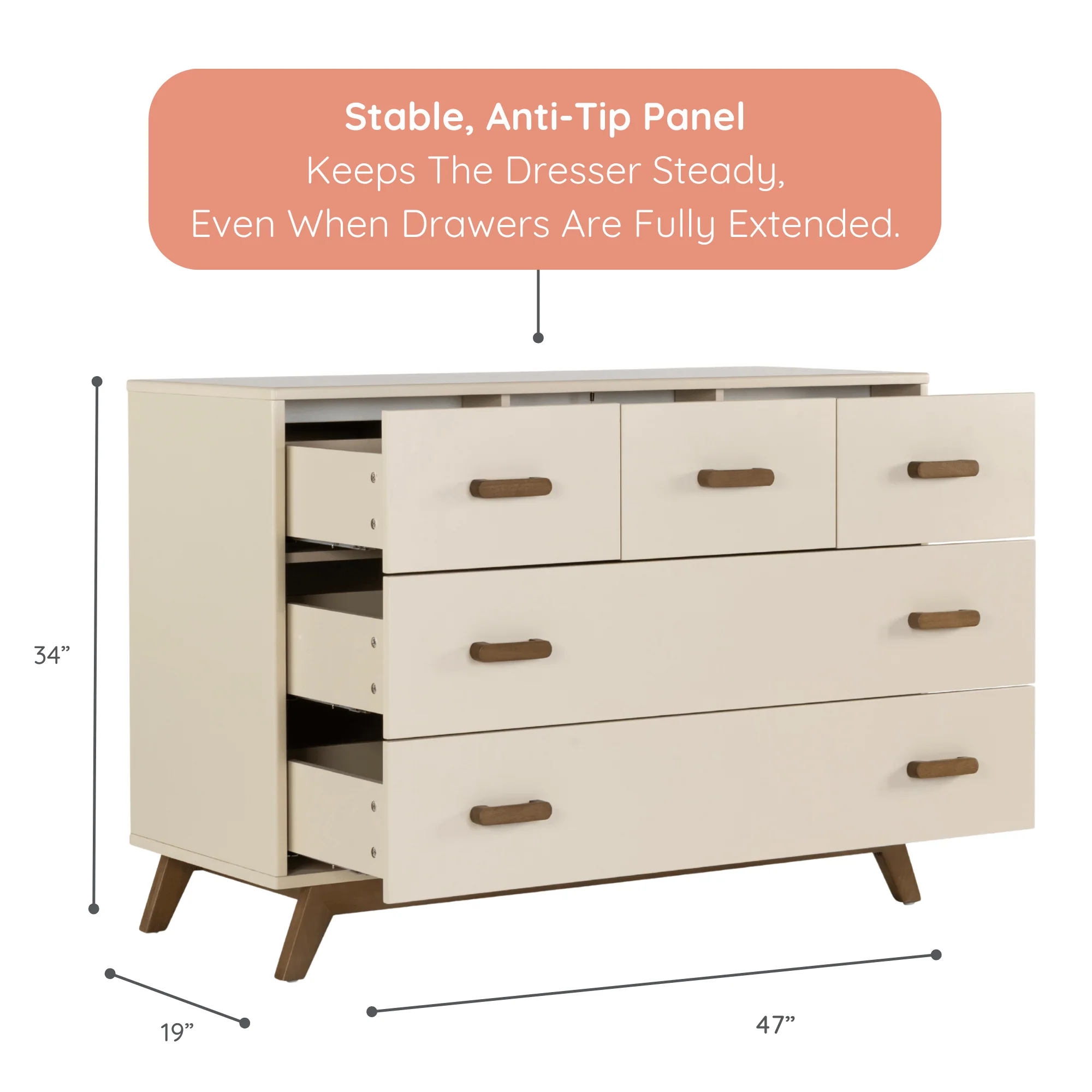 Soho 5-Drawer Nursery Dresser - Image 30