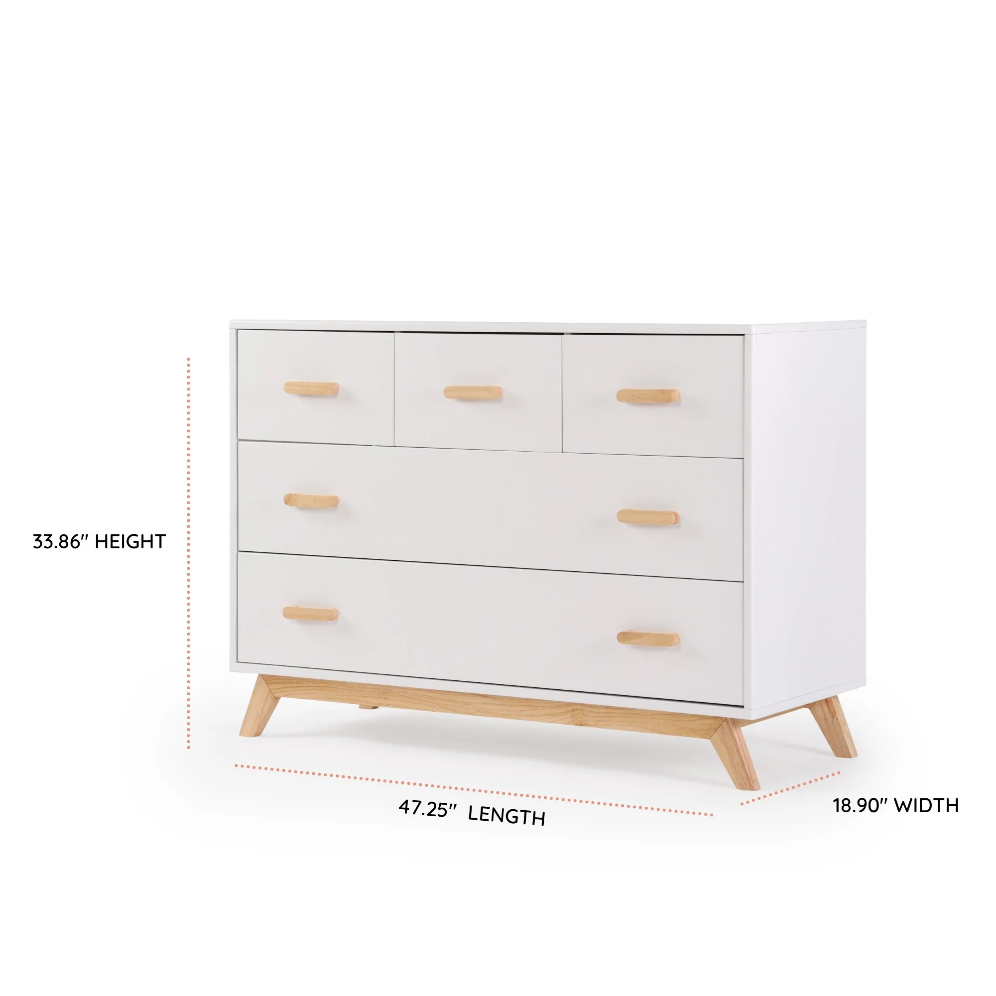 Soho 5-Drawer Nursery Dresser - Image 5