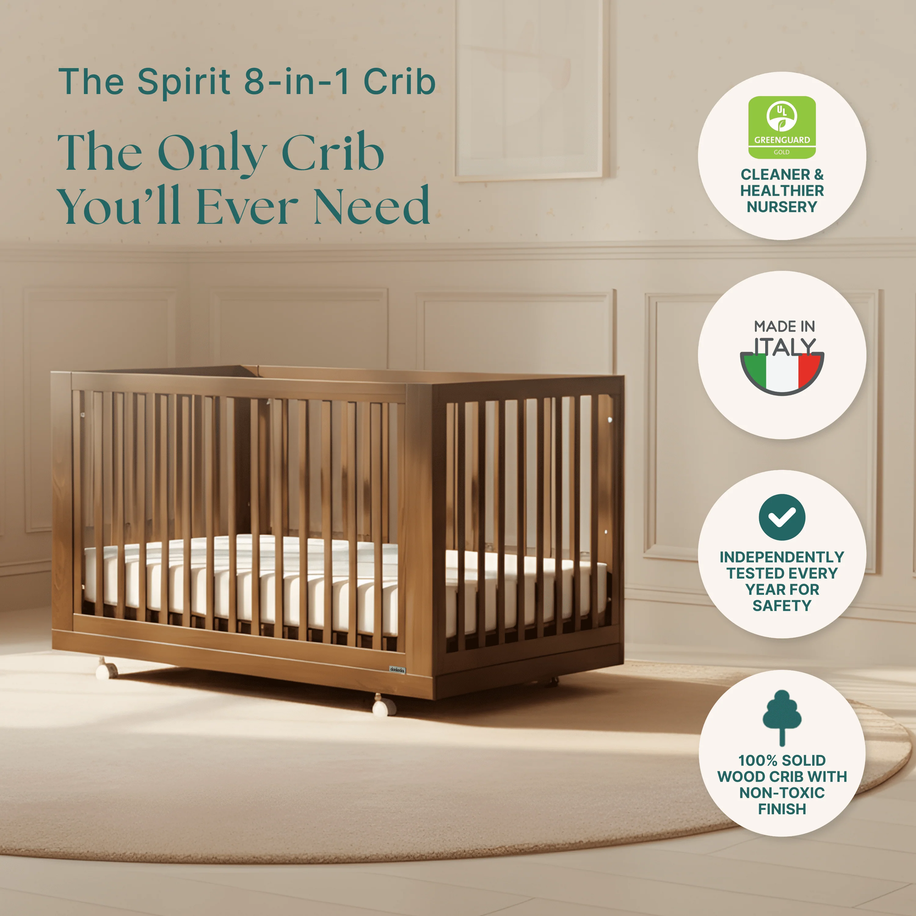 Spirit 8-in-1 Convertible Crib - Image 69